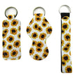 RTS Neoprene Sublimation Chapstick Holder and Wristlet Lanyard Lipstick Holder Keychain Set