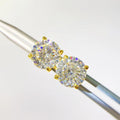 Custom Women Fine Jewelry 1.0 Ct Brilliant Round Cut Solid 925 Sterling Silver Moissanite Earrings for Men