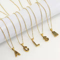 New Initial 26 Letters Capital Alphabet 18K Gold Plated Stainless Steel Custom Chain Pendant Fine Fashion Jewelry Necklace 2024