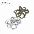 YuenZ 2 Color Antique Silver Color Octopus Charms Zinc Alloy Necklaceearring Bracelet Jewelry DIY Handmade 49*45mm D766