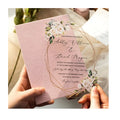 Custom Handmade Design Classic Sweet 15 Years butterfly Quinceanera Luxury Acrylic Card With Envelope Wedding Invitations