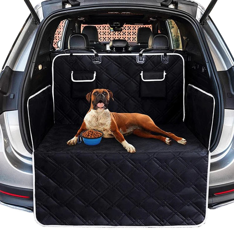 Pet Car Cover Waterproof Dog Trunk Mat Pet Cargo Liner Cover Car Trunk Protector Back Seat Cover for SUV Pet Barrier