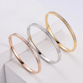 ORDRM Pulseiras Feminino Base Stainless Steel Gold Plated Bangles 18k Hand Bangle Jewelry for Jewelry Making