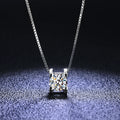 Fine Jewelry Necklaces 925 Sterling Silver Moissanite Necklace Female Wild Ins Collarbone Pendant Solitaire Diamond Wedding
