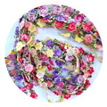 2cm 3D Embroidery Water-Soluble Lace Section Dyeing Line Diy Handmade Headwear Decoration Accessories Lace Clothing Patch