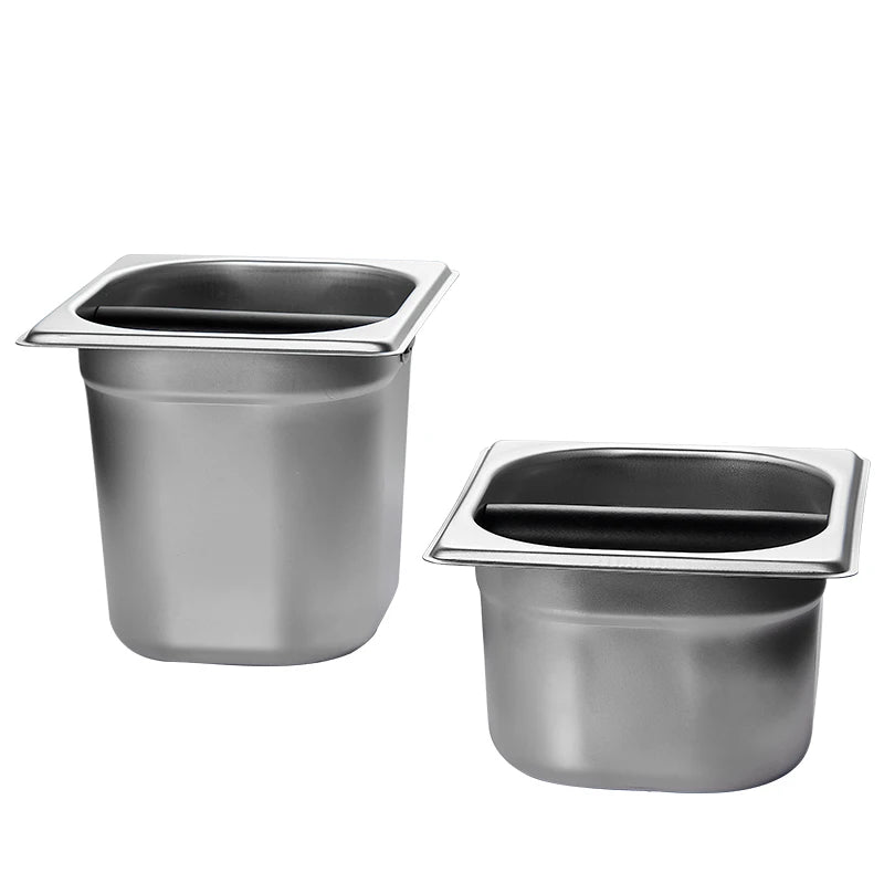 Top Industry Wholesale Hot Selling Eco-Friendly Square Stainless Steel Anti-Slip Multifunction Coffee Knock Box