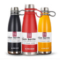 650ML 850ML 1100ML 316 Stainless Steel Double Wall Insulated Water Bottles With Silicone Strap