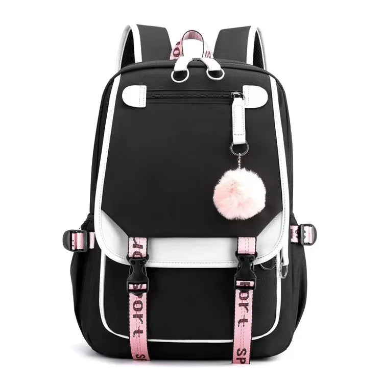 Double Shoulder Student Bag with Large Capacity
