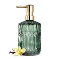 Exquisite Bathroom Refillable Shampoo Hand Soap Dispenser 400ML Golden Pump Glass Soap Dispenser