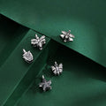 Cute Starfish Connection Clasp 925 Sterling Silver Black Butterfly Clasp for Jewelry Making Accessories