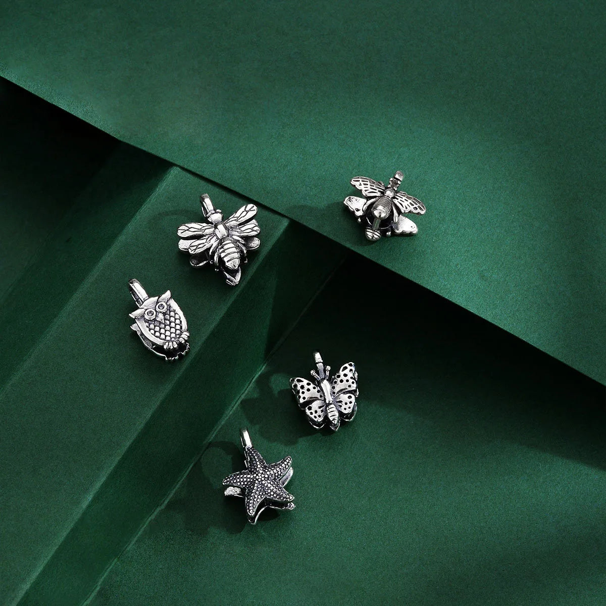 Cute Starfish Connection Clasp 925 Sterling Silver Black Butterfly Clasp for Jewelry Making Accessories