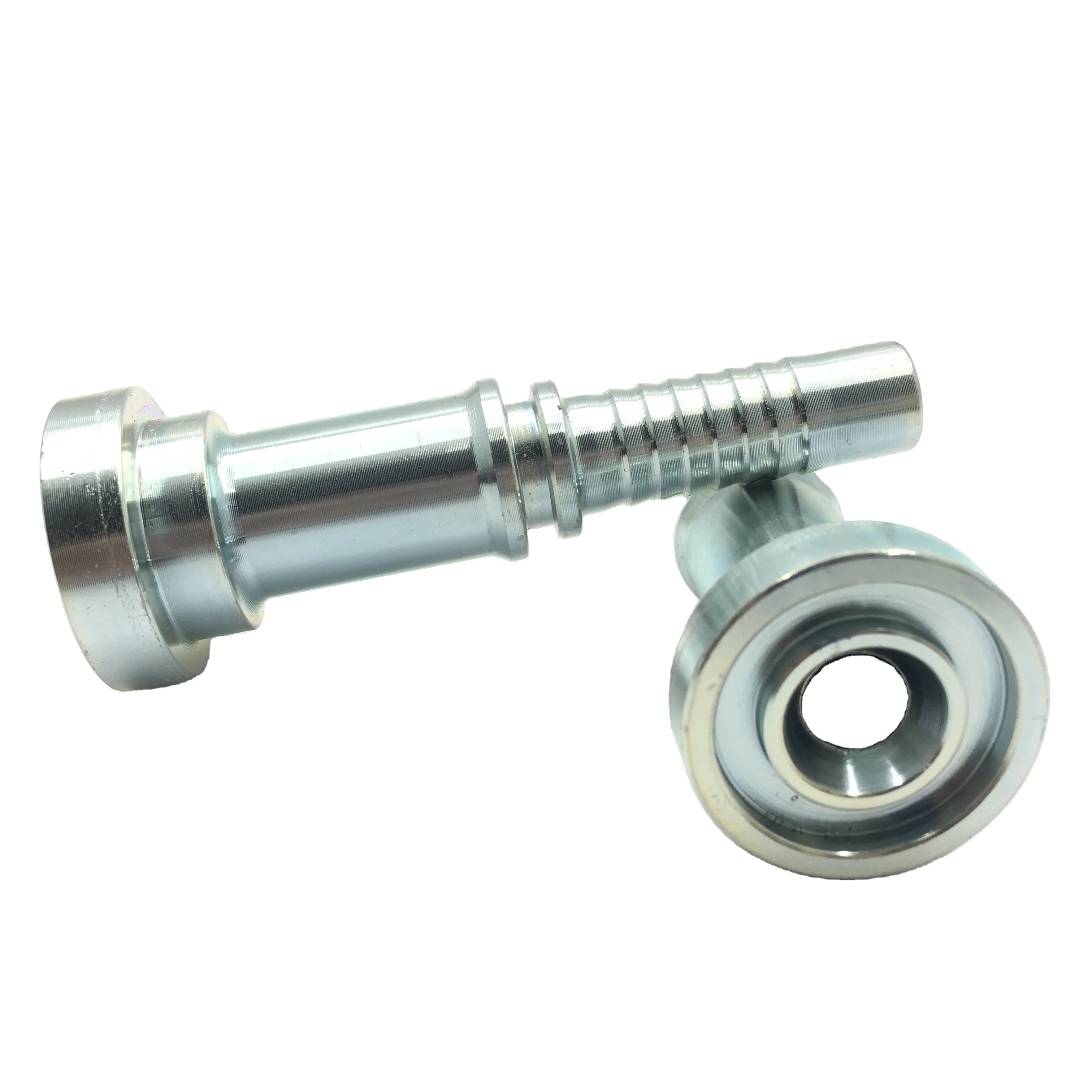 SALNYA High Pressure Carbon Steel Forged Hydraulic Hose Ferrule Fitting Double Flange NPT/BSP Thread Smooth Surface 87611