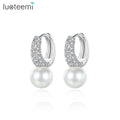 LUOTEEMI Clip on Hoop Earring Jewellery Designer Fancy Jewelry Huggie Popular Dangle Accessor Drop Earing
