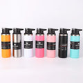 Korean-Style 304 Stainless Steel Thermos Cup High-Value Large-Capacity Water Bottle One-Handed Open-Lid Design for Camping