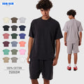Heavyweight Vintage T-shirt Washed Men's T-shirt Loose Pure Cotton Men's Trendy Brand T-shirt Oversized Tshirt Oversized Tshirt