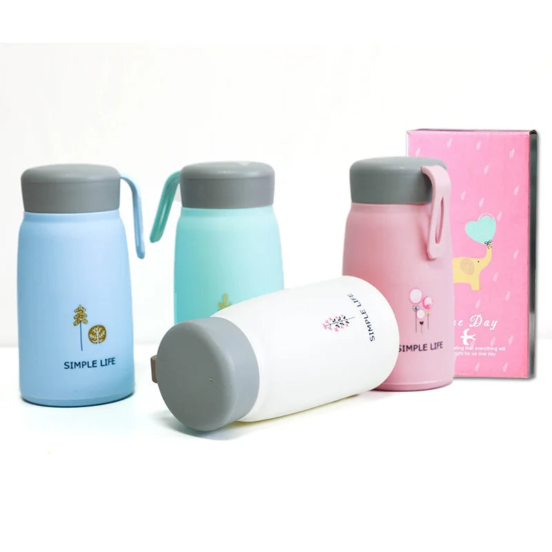 Wholesale 13oz Colorful Portable Glass Bottles Cute Simple Style with Handle for Office Home Gifts-for Coffee Milk Fruit Juice