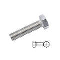 DIN933 304 Stainless Steel M12 M14 Metric System Outside Hexagon Head Full Thread Bolt External Hex Head Fully Threaded Screw