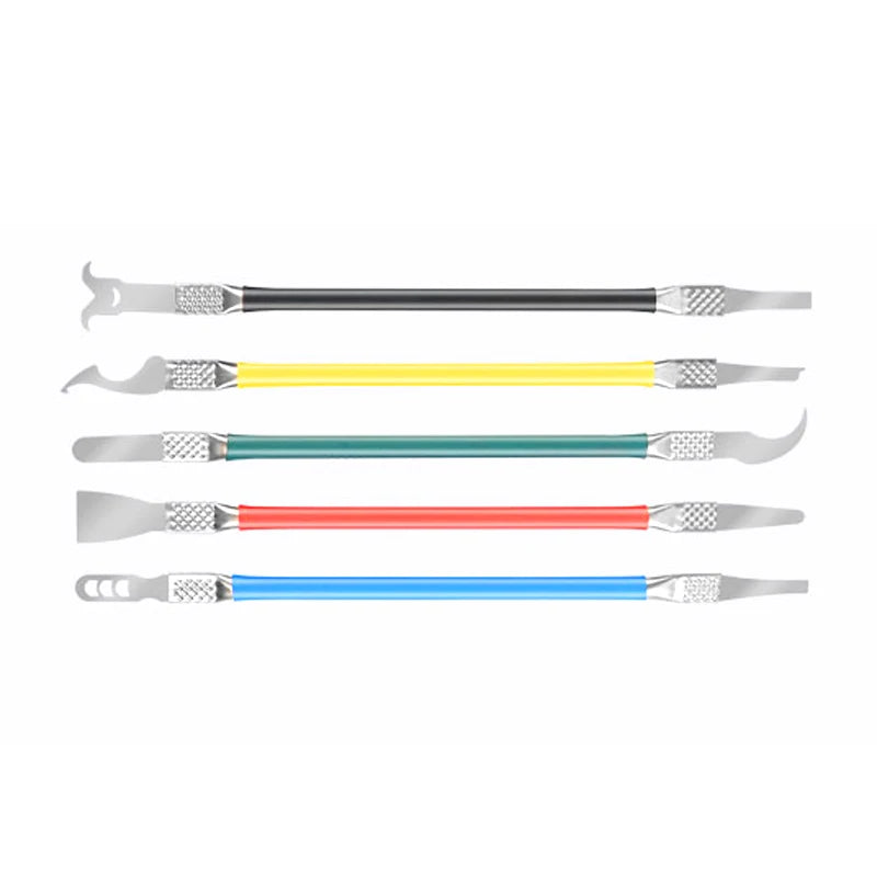 RELIFE RL-049B IC BGA CPU Glue Removal Pry Knife Phone Frame Separation Double Head Cutter Degumming Crowbar 5pcs/SetPopular