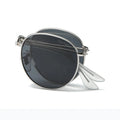 2023 High Quality Foldable Women and Men Polarized Sunglasses Custom Logo Designer Folding Round Metal Women and Men Sunglasses
