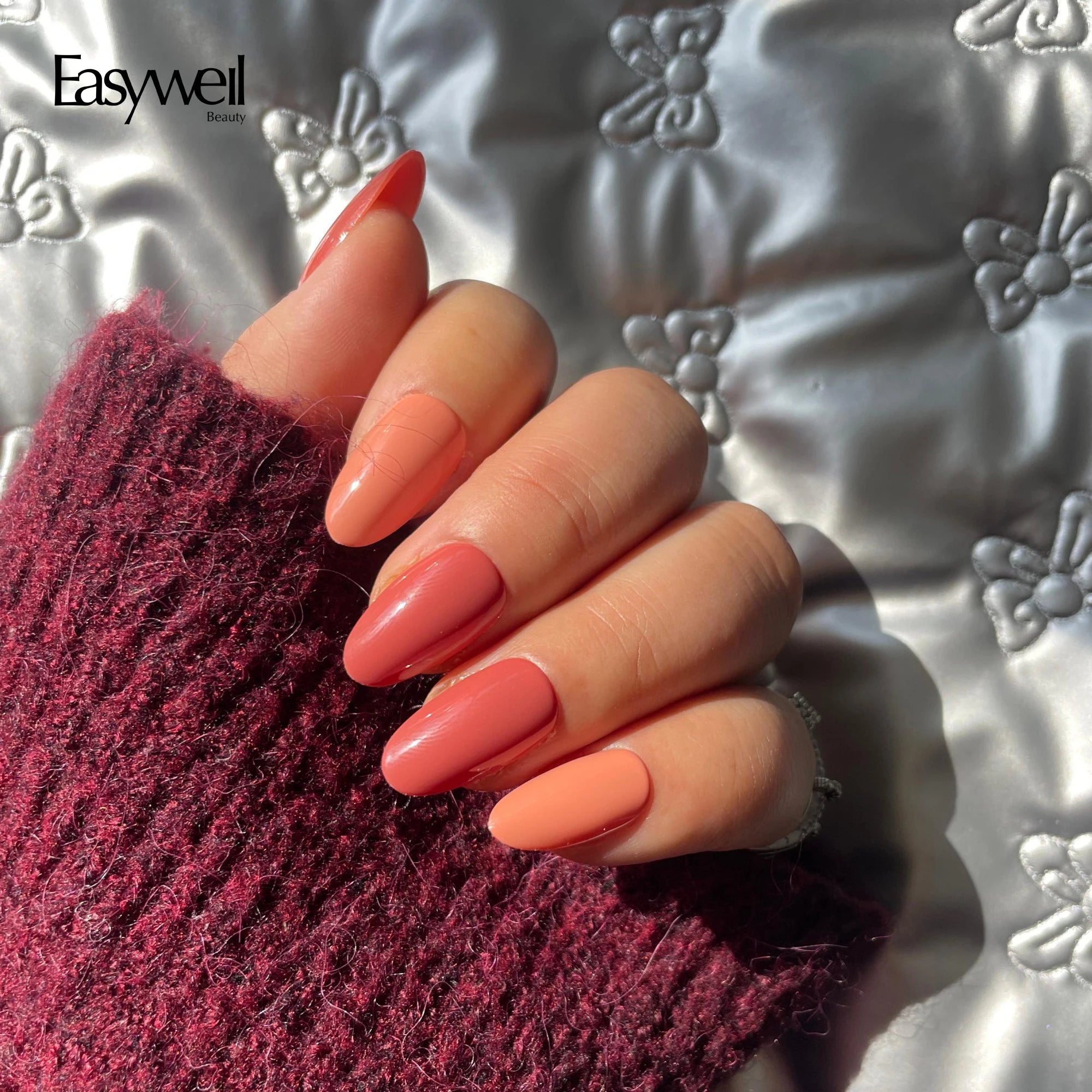 Easywell New Fashion 30pcs Soft Acrylic Gel Nail Custom Handmade Solid High Quality handmade Press on Nails wholesale