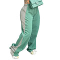 Wholesale Autumn Patchwork Flare Sweat Pants for Women High Waist Casual Women Pants for Ladies Sweat Pants