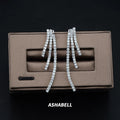 New S925 Silver Light Luxury Temperament Long Tassel Earrings European and American Ins Fashion Versatile