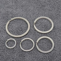 Car Key Organizer Electroplated Silver Base Drum Keychain Sports Gift Bag Pendant Keyring Stainless Steel Split Key Ring