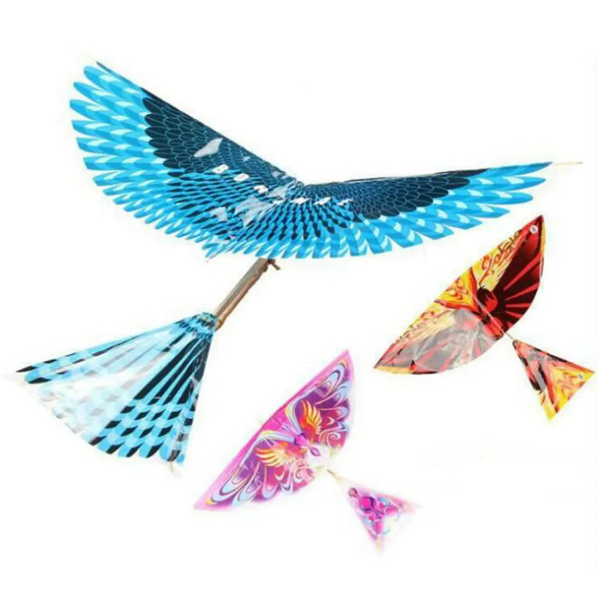 Colorful Rubber Band Power DIY Air Plane Ornithopter Flying Birds Models Kites Children Kids Funny Toys