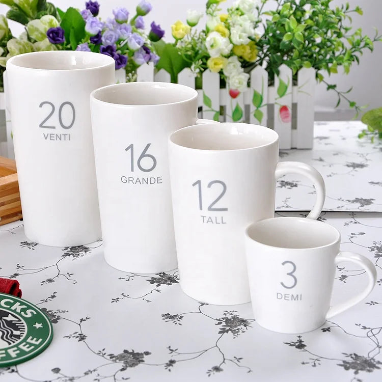 Hot Sale 3 12 16 20 oz Ceramic Stoneware Water Cup for Home Office Bar Cafe Party Popular Factory Wholesale Drinking Mugs