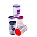 Custom Eco-friendly Recycled Plastic Cylinder Containers for Sushi Chocolate Sugar & Snacks-OEM Manufacturing with Varnishing