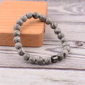 2020 Pulsera Hombre Cylinder Hematite Bracelets for Men Classic Nature Stone Beads Bracelets&Bangles Homme Yoga Jewelry