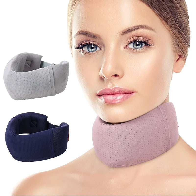 Factory Direct Adjustable Soft Foam Neck Support Brace Universal Cervical Collar Polyester Nylon Easy Operation Home Hospital