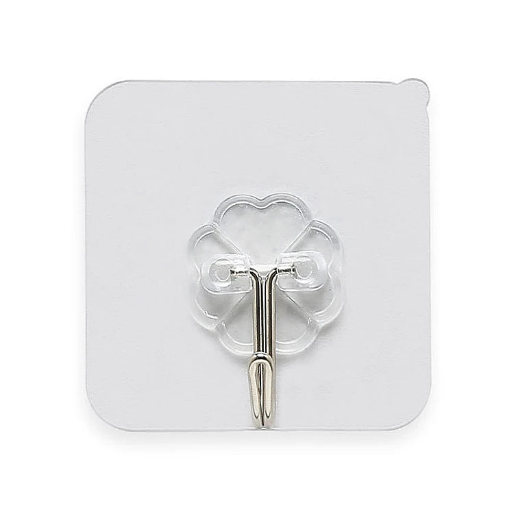 Mounted Coat Hook Waterproof Adhesive Bathroom Accessories for Towel Robe Hats  No Drill Space Saving Clear Design