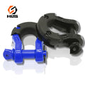 2 Pack Extreme Forged 3/4 D-Ring Tow Shackle 8Ton Work Load Powder Coated Off-road Trailer Shackle