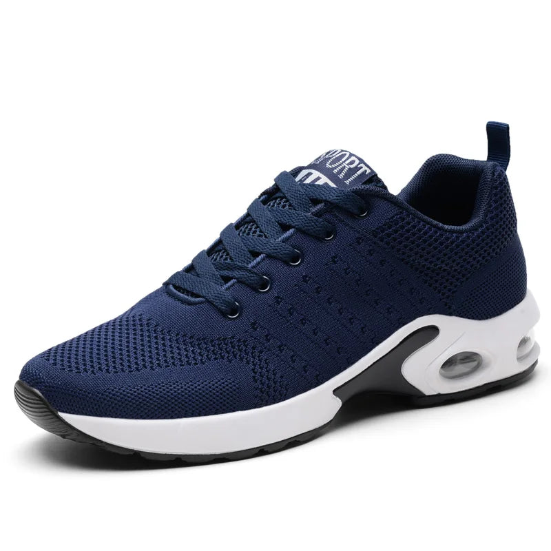 Hot Selling Sports Round Head Lace-up Flying Woven Casual Sports Shoes Cold Sticky Shoes Running Shoes Men