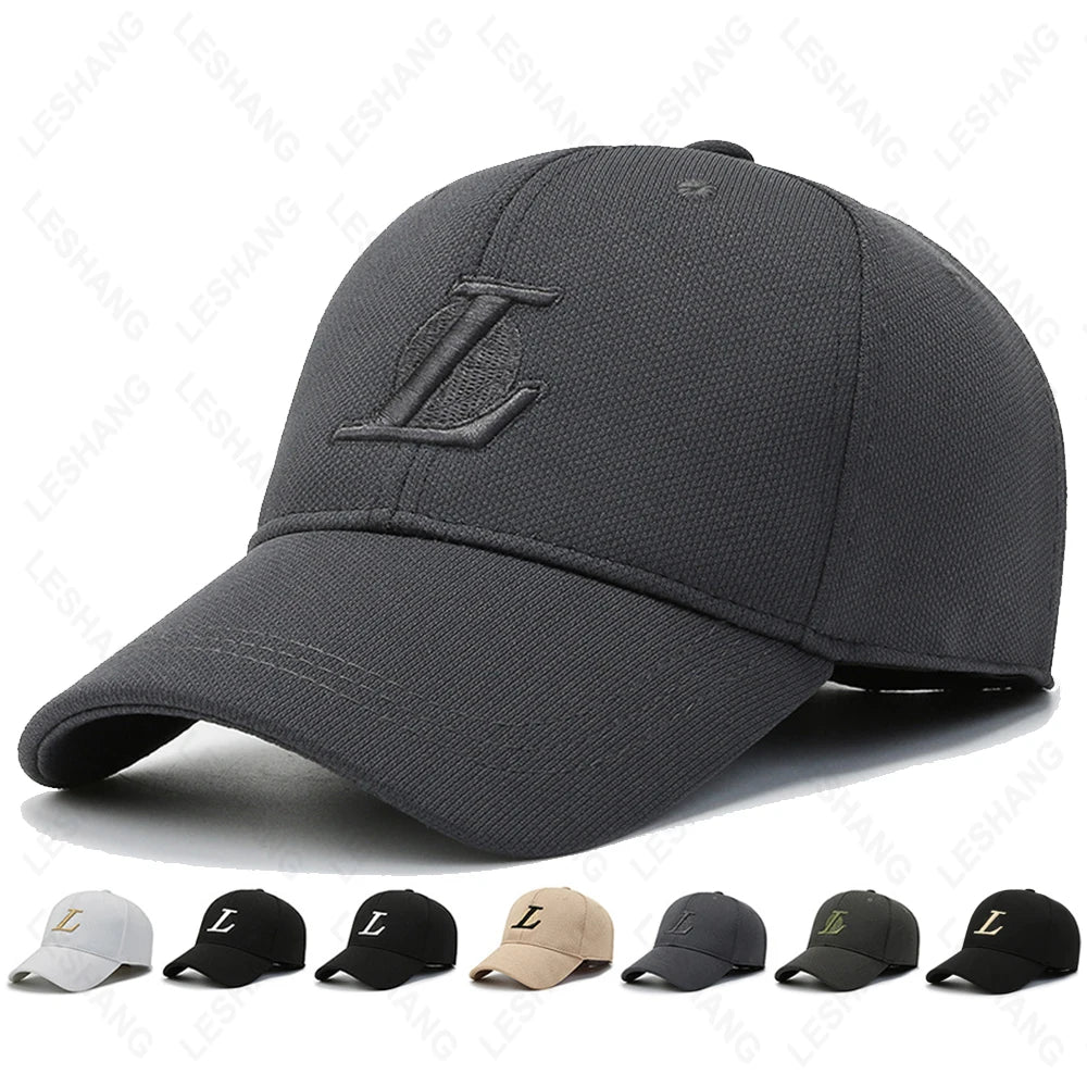 New Arrival 100% Cotton Breathable Blank 6 Panel Plain Curved Brim Baseball Caps Custom R Letter Embroidery Logo Sport Hats