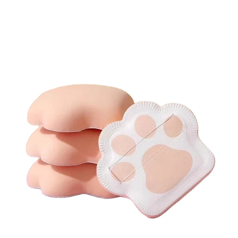 3pcs Cute Cat Claw Powder Puff Super Soft Makeup Sponge Foundation Cream Blender Cosmetics Beauty Personal Care Tool