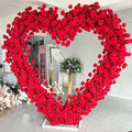 Red Heart Arch Flower Arch Heart Flower for Wedding Party Proposal Engagement Valentines Day