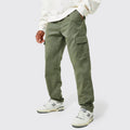 Custom Streetwear Sweatpants Straight Leg With Side Pockets Baggy Men Cargo Pants