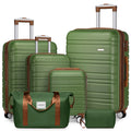 Custom 4pcs/set 18 20 24 28 ABS Hardshell Waterproof Carry-On Luggage Set Sturdy 8-Wheel Spinner TSA Lock Iron Trolley