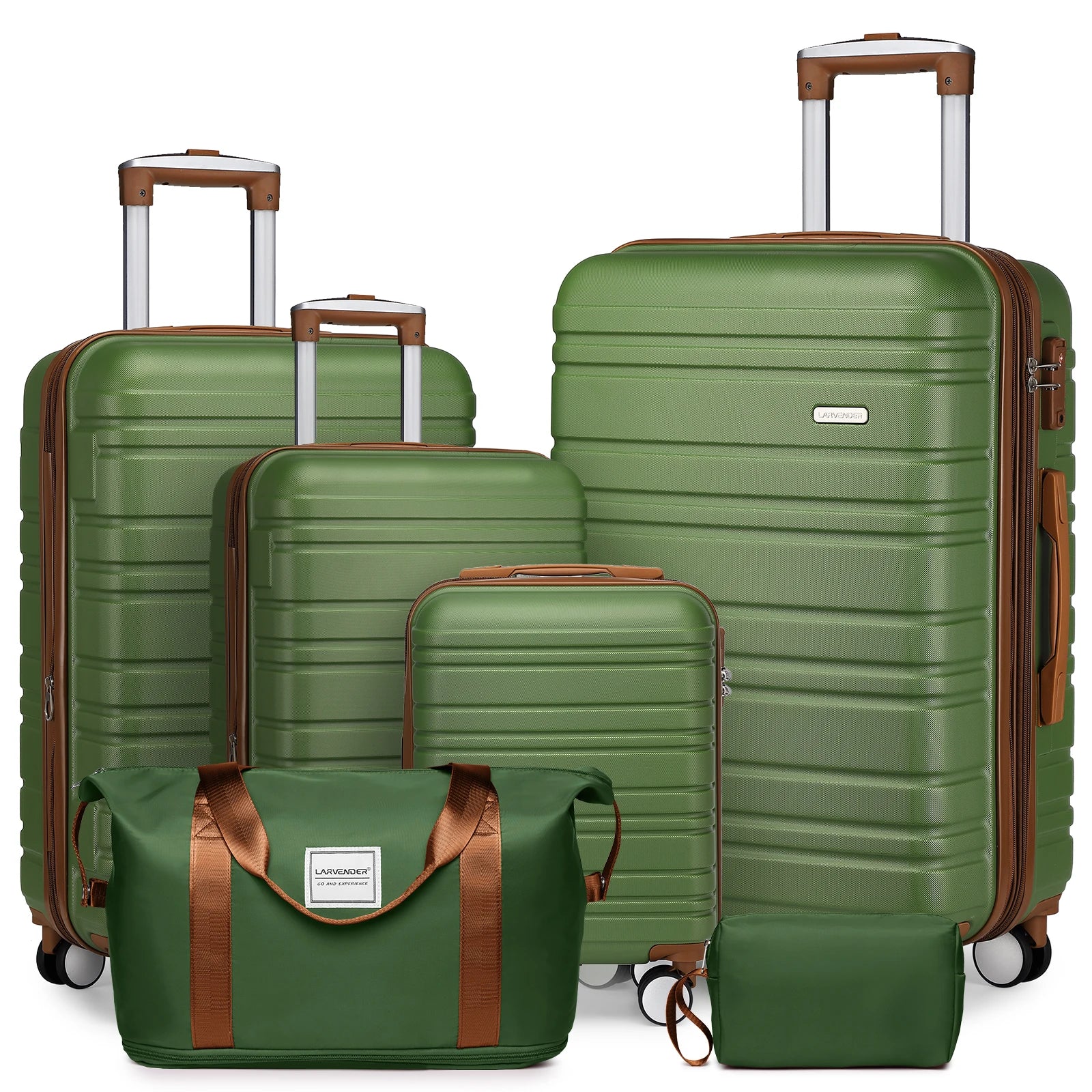 Custom 4pcs/set 18 20 24 28 ABS Hardshell Waterproof Carry-On Luggage Set Sturdy 8-Wheel Spinner TSA Lock Iron Trolley