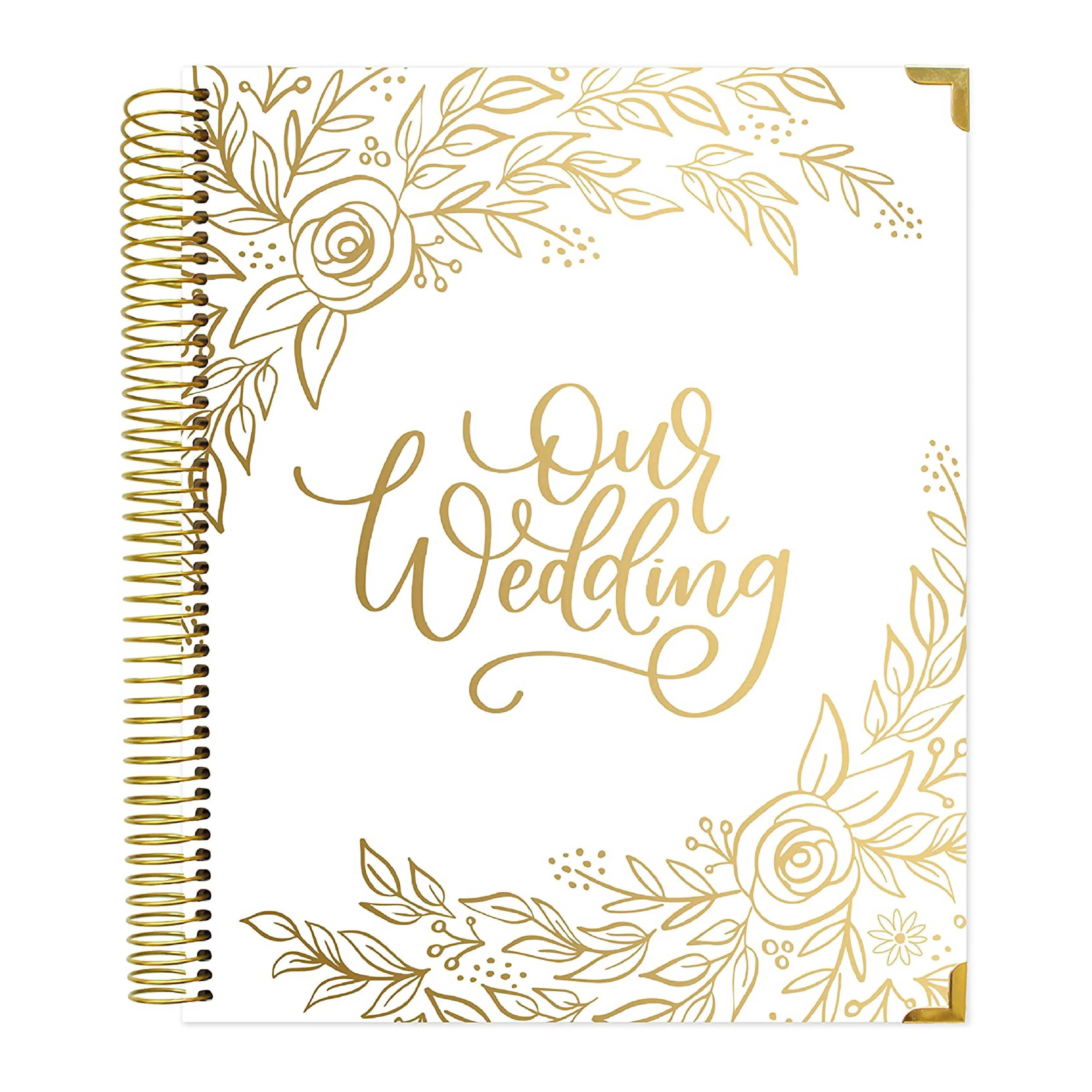 Hardcover Wedding Planner Notebook Complete Bridal Planning Journal for Brides Gift Box Included Paper Cover