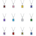 Best-Selling Colored Gemstone Necklace 925 Sterling Silver Zodiac Birthstone Necklace