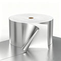 50mic Flexo Bright Matte Silver BOPP Waterproof Self Adhesive Jumbo Roll Food Packaging Sticker Label