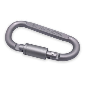 EDC D Ring Clip Keychain Snap Clasp Aluminum Carabiner Camp Hook Buckle Climb Outdoor Chain Quickdraw Survive Screw Lock