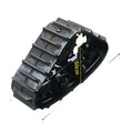 Crawler rubber track chassis for tractor harvester truck dumper for agriculture farm wet land water use