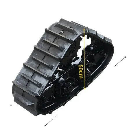 Crawler rubber track chassis for tractor harvester truck dumper for agriculture farm wet land water use