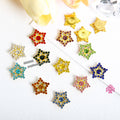 Star & Sunflower Metal Rhinestone Motifs with  & Sew-On Backing for Garment Processing Accessories Rhinestones