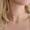 EManco New Fashion Trend Personality Double Chain Necklace Women 316L Stainless Steel Choker Necklace