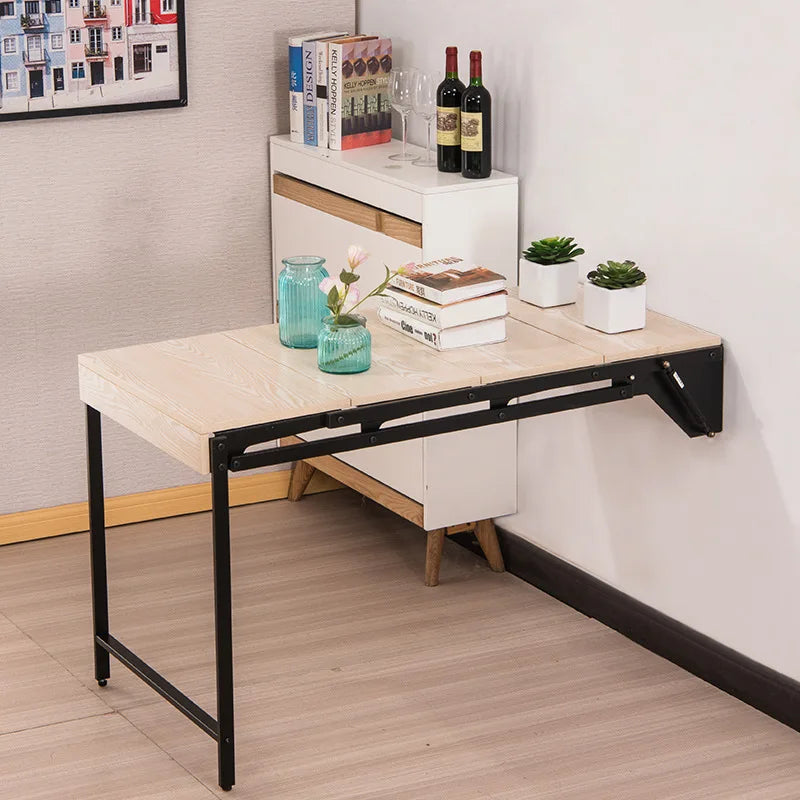 10% OFF HOMEMORE Multifunction Convertible Extendable Space Saving Wall Mounted Shelf to Dining Table Foldable for Apartment